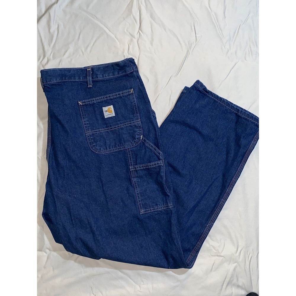 Carhartt FR Fire Resistant Jeans Mens 44 X 30 FRB13 HRC2 Blue Denim